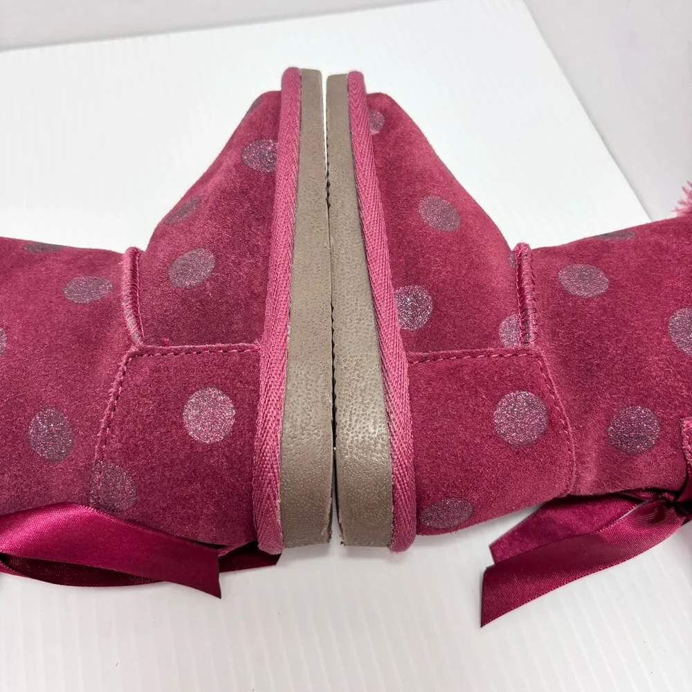 European‎ Toddler Polka Dot purple Mini boots Size 27